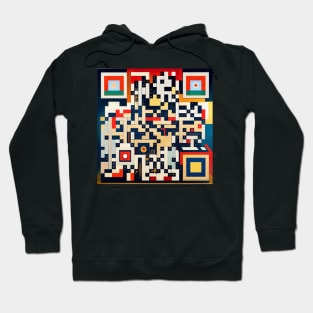 RickRoll QR Code Abstract Painting Hoodie